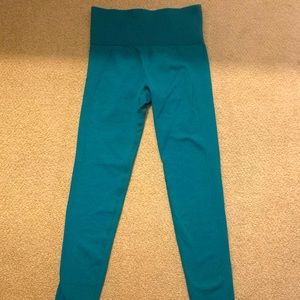high waisted ribbed leggings